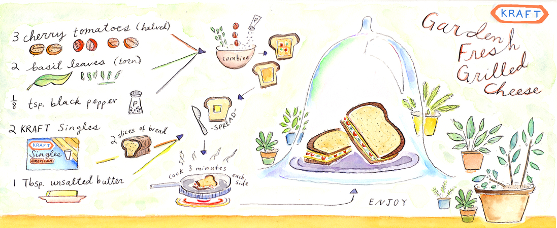 Garden Fresh Grilled Cheese by Molly Wilson Bergin