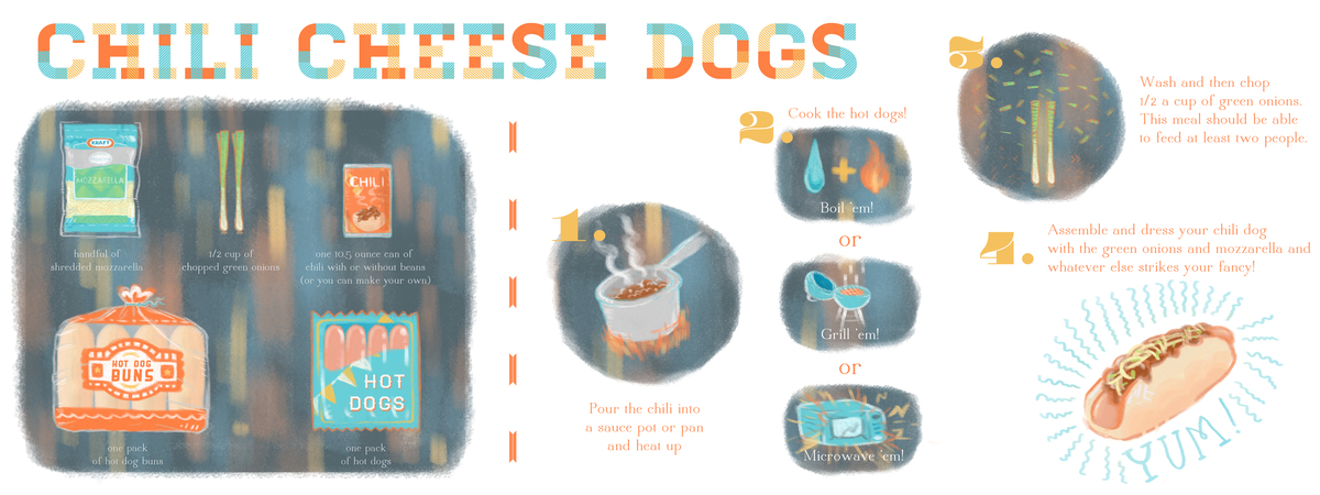 Chili Cheese Dogs by Michael Perez