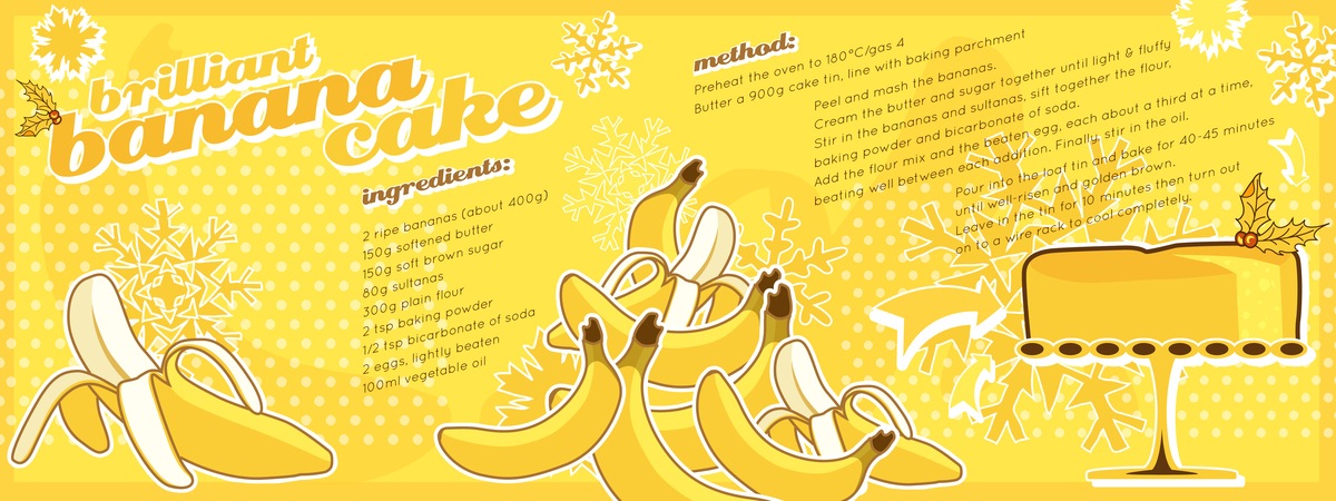 Brilliant Banana Cake by Katy Jones