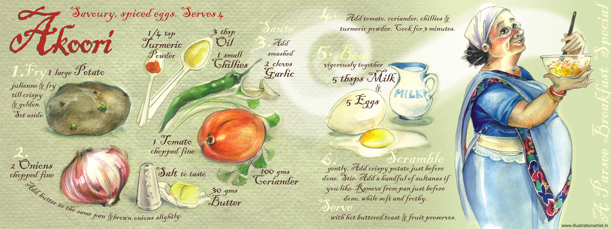 Akoori - savory, spiced eggs by Niloufer Wadia