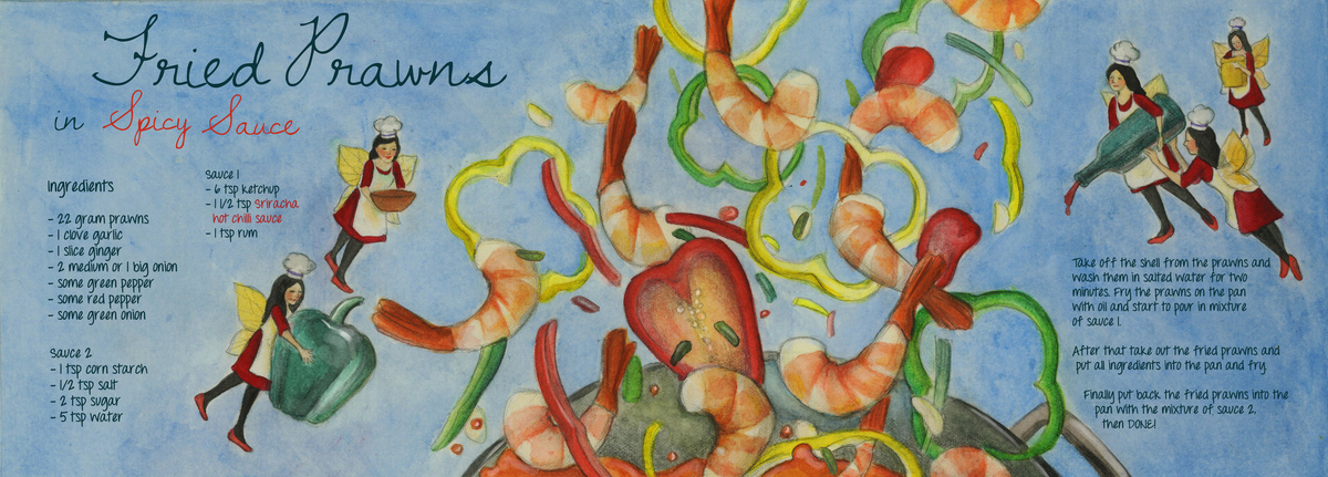 Fried Prawns in Spicy Sauce by Natalie Tse