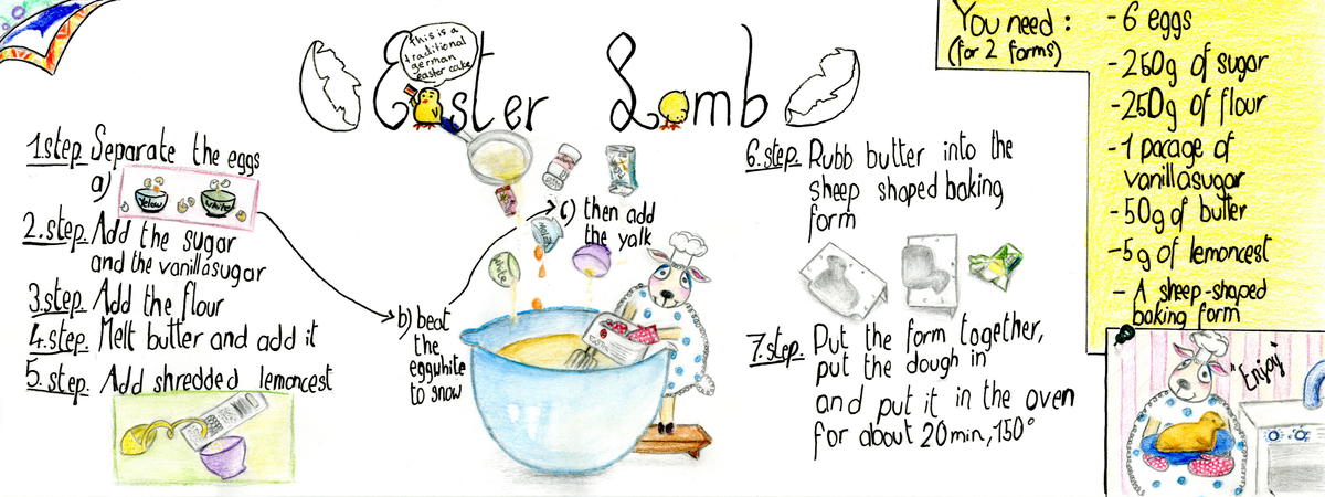 Easter Lamb by Heide Hahn by Dorothee Boskamp's art class