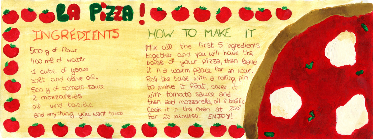 La Pizza by Virginia Rollando by Dorothee Boskamp's art class
