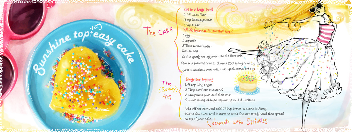 Sunshine Top Easy Cake by Nathalie Beauvois
