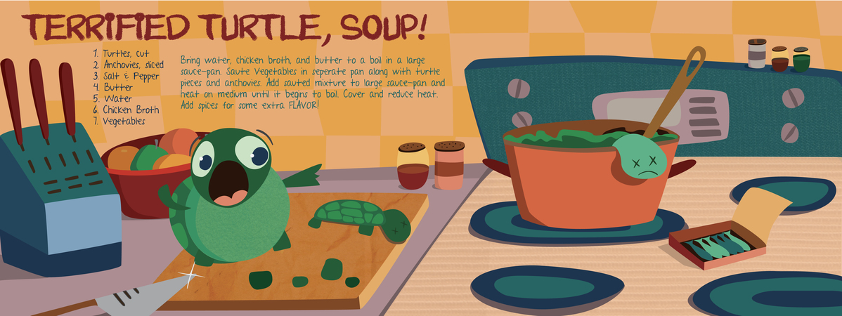 Terrified Turtle, Soup! by Hannah Thees