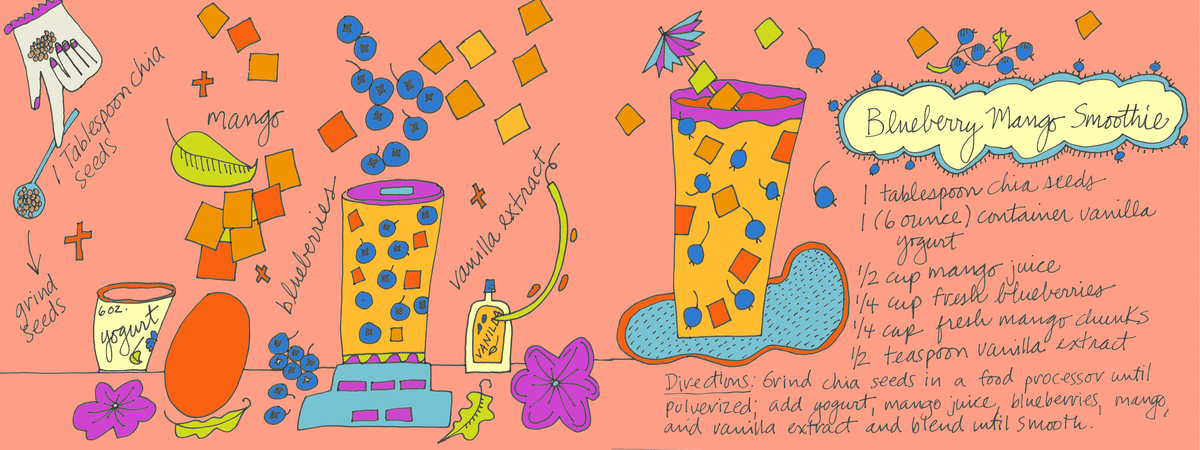 Blueberry Mango Smoothie by Brooke Albrecht