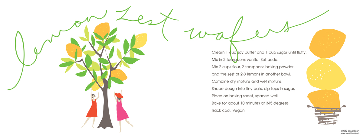 Lemon Zest Wafers by Jane Dixon