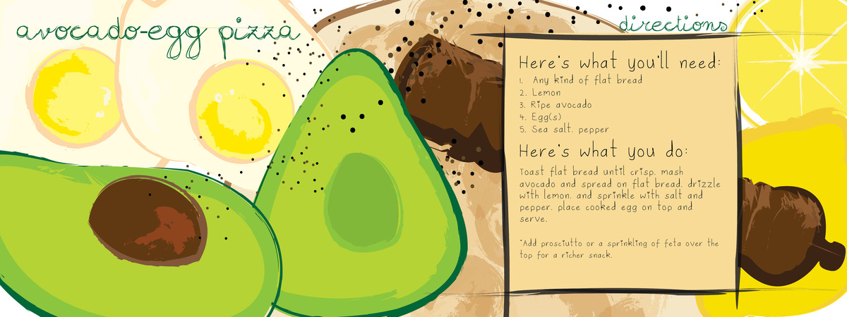 Avocado Egg Pizza by Amber Counihan