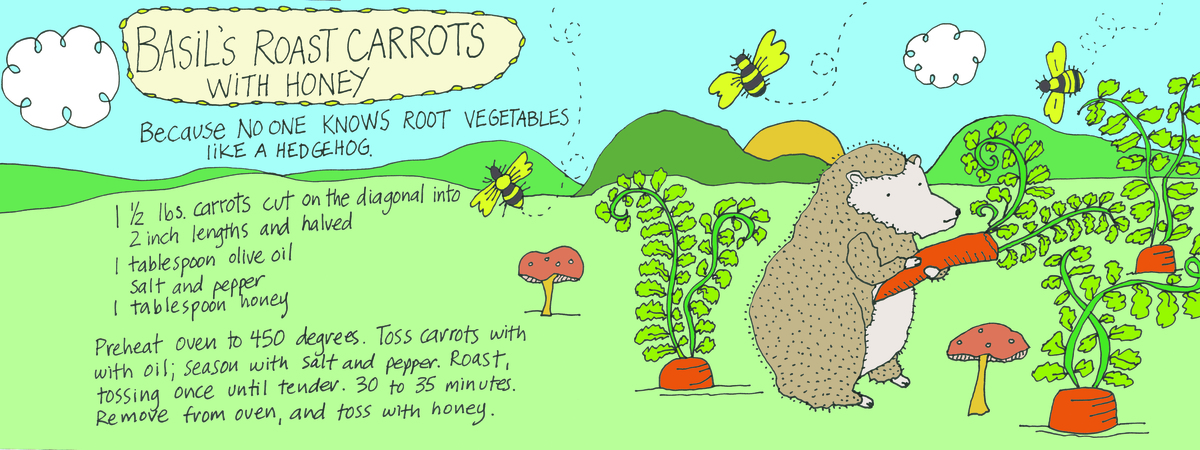 Basil's Roast Carrots by Brooke Albrecht