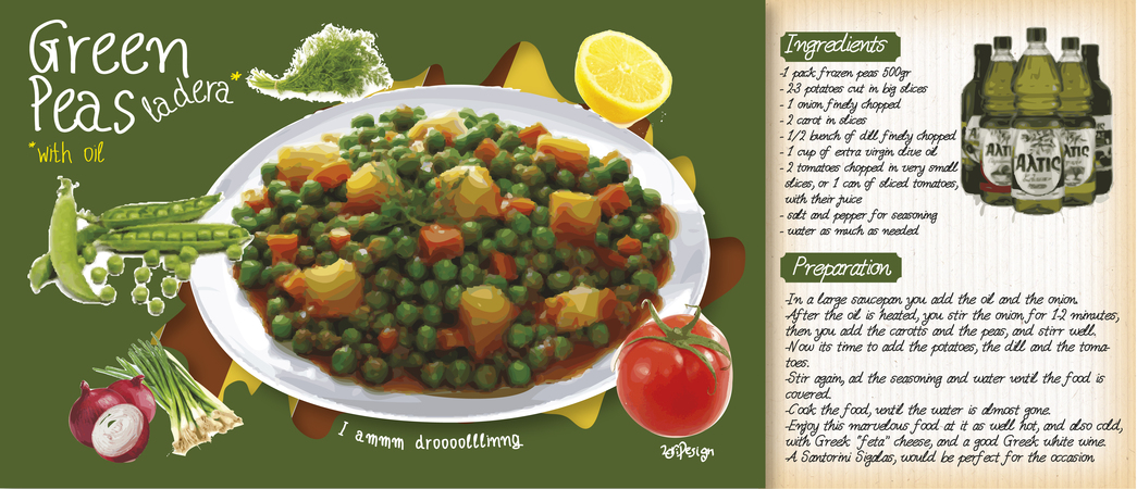 Green Peas "Ladera" by Nicolas Drossos Peas greek