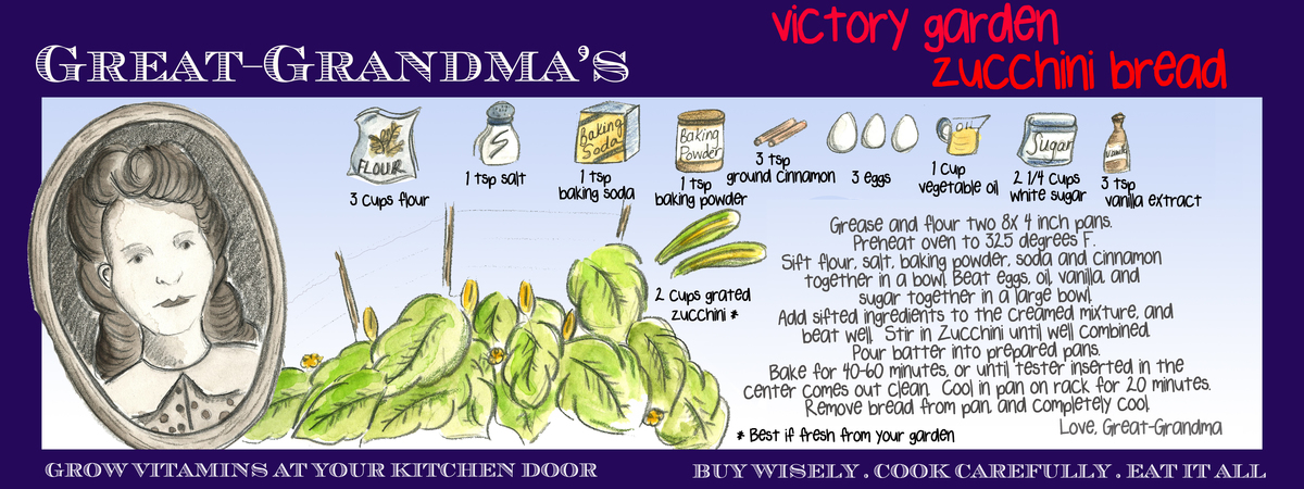 Great-Grandma's Victory Garden Zucchini Bread by Michelle Henninger