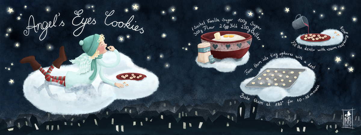 Angel's Eyes Cookies by Maria Bogade