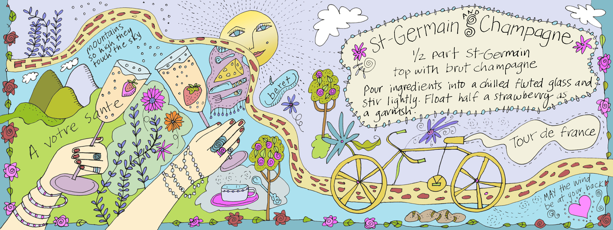 St. Germain and Champagne by Brooke Albrecht