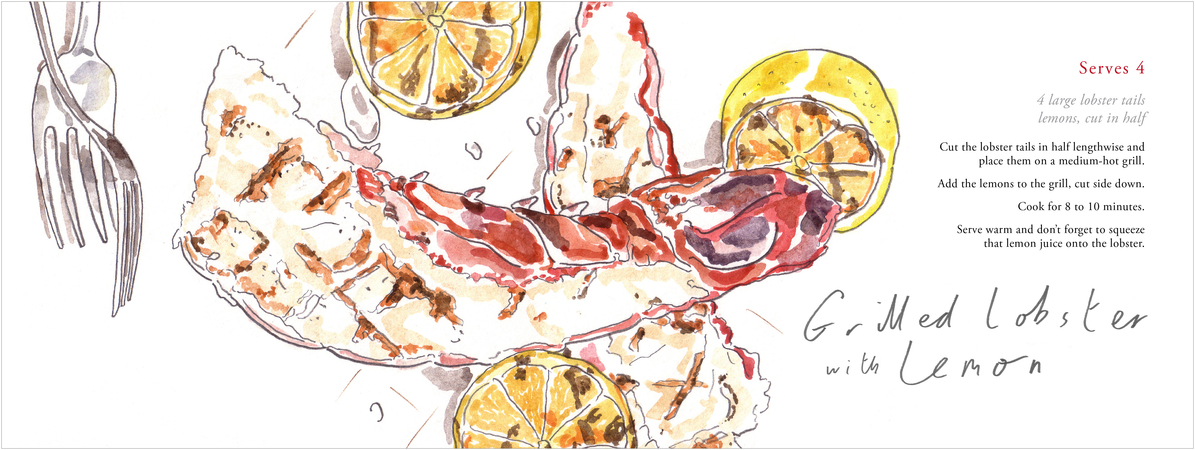 Grilled Lobster with Lemon by Tom Bingham