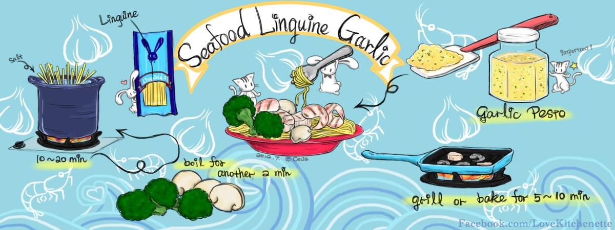 Seafood Linguine Garlic by Love Kitchenette