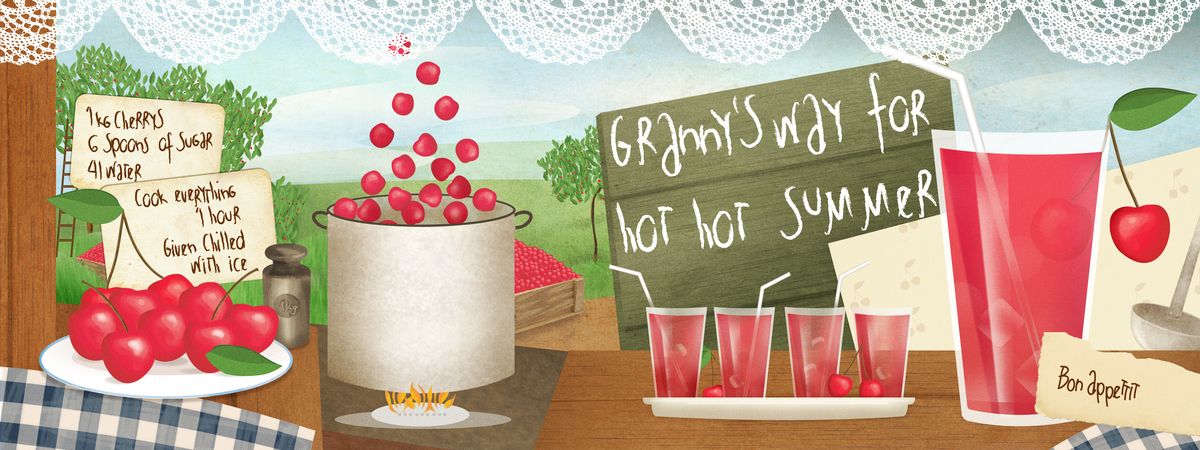 Cherry Drink by Patrycja Wróbel