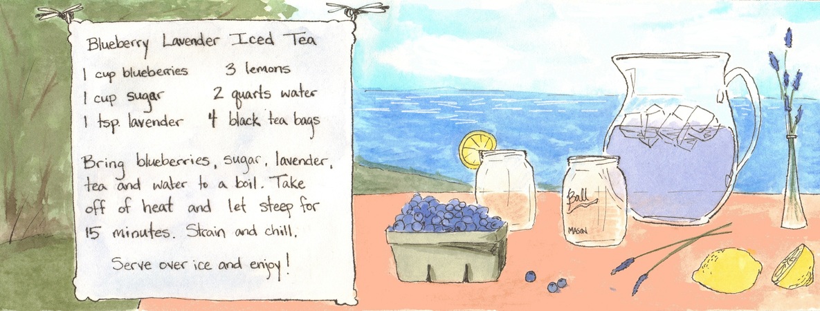 Blueberry Lavender Iced Tea by Megan Tennant Recipe2