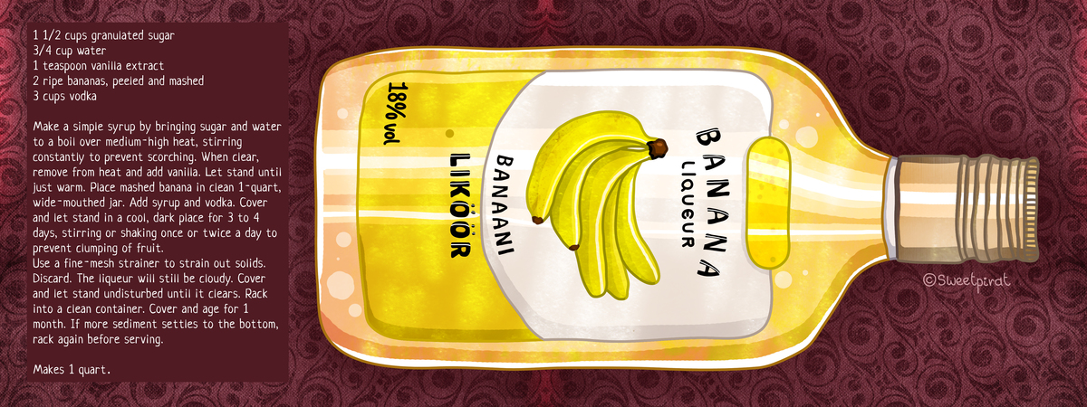 Banana Liqueur by Alena Sweetpirat