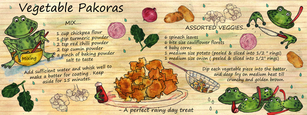Vegetable Pakoras by Anupama Apte