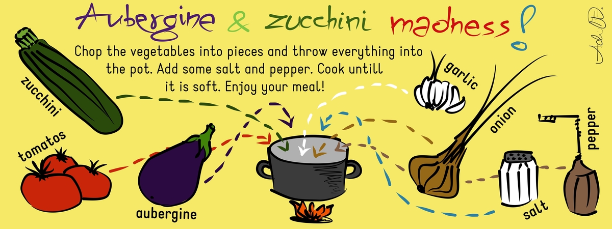 Aubergine & Zucchini Madness! by Ada Flis