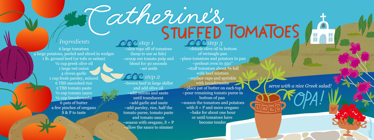 Catherine's Stuffed Tomatoes by Salli S. Swindell