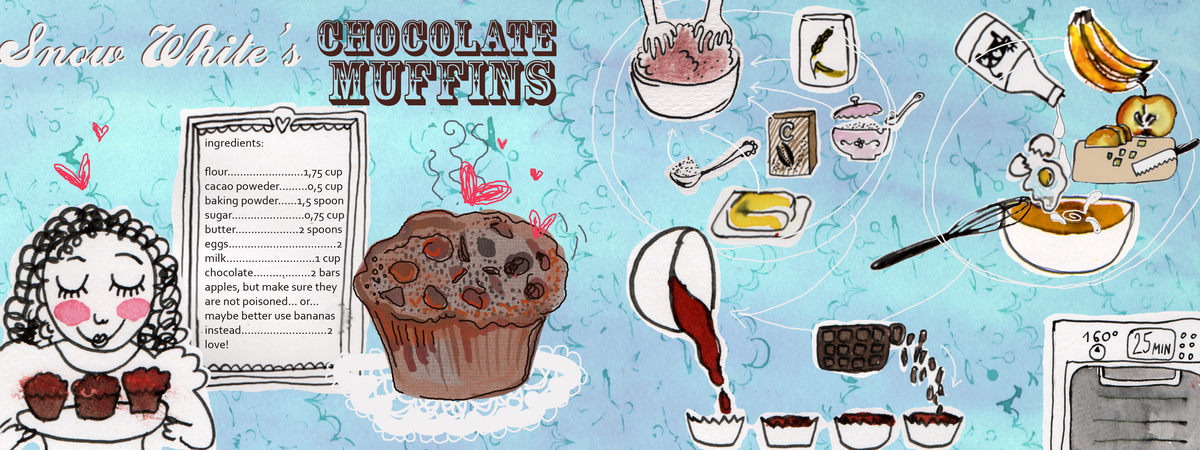 Snow White's Chocolate Muffins by Agata Kowalska