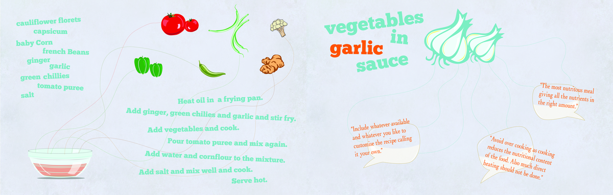 Vegetables in Garlic Sauce by Jasvinder Singh