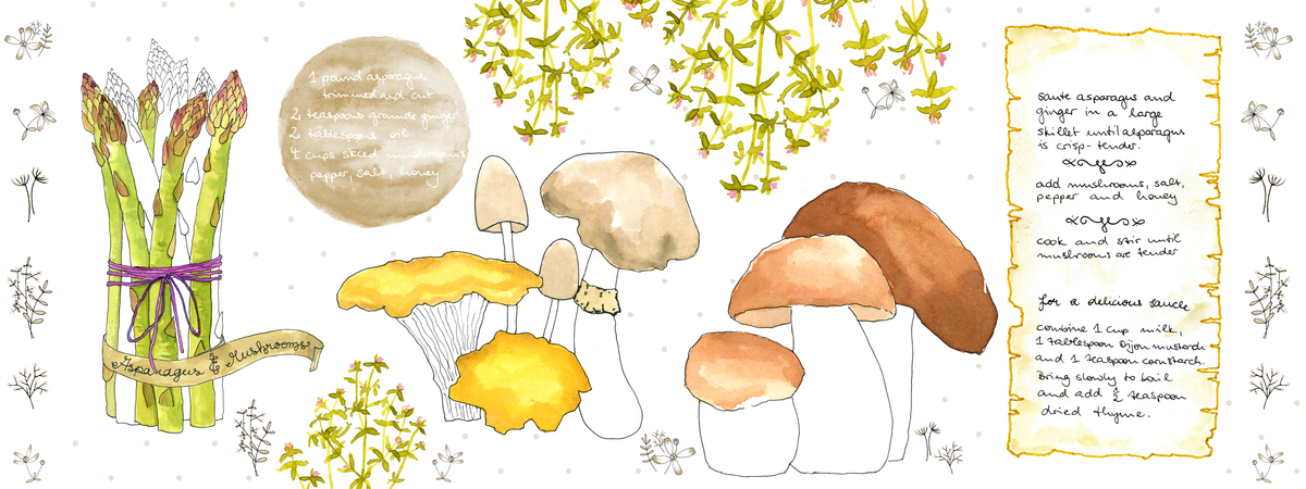 Asparagus and Mushrooms by youdesignme