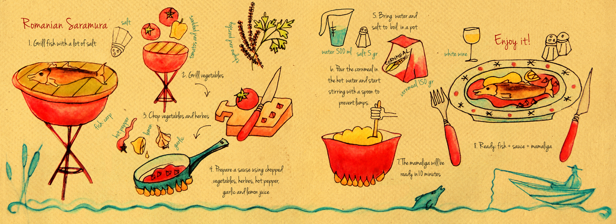 Saramura (romanian fish dish) by Livia Plamadeala