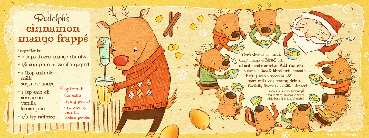 Rudolph's Cinnamon Mango Frappe by Angela Matteson