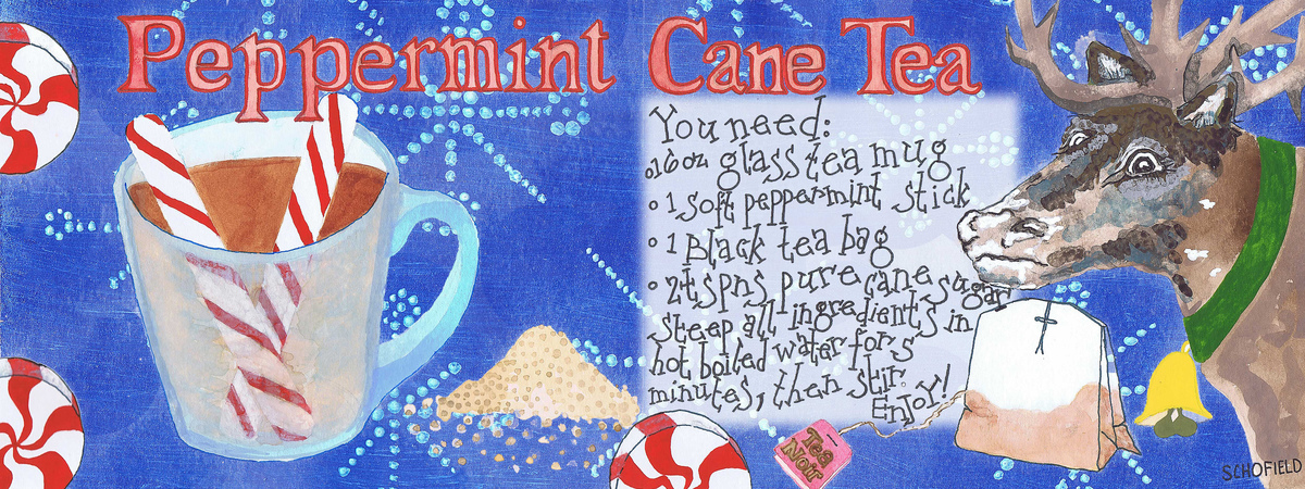 Peppermint Cane Tea by Kerry Schofield