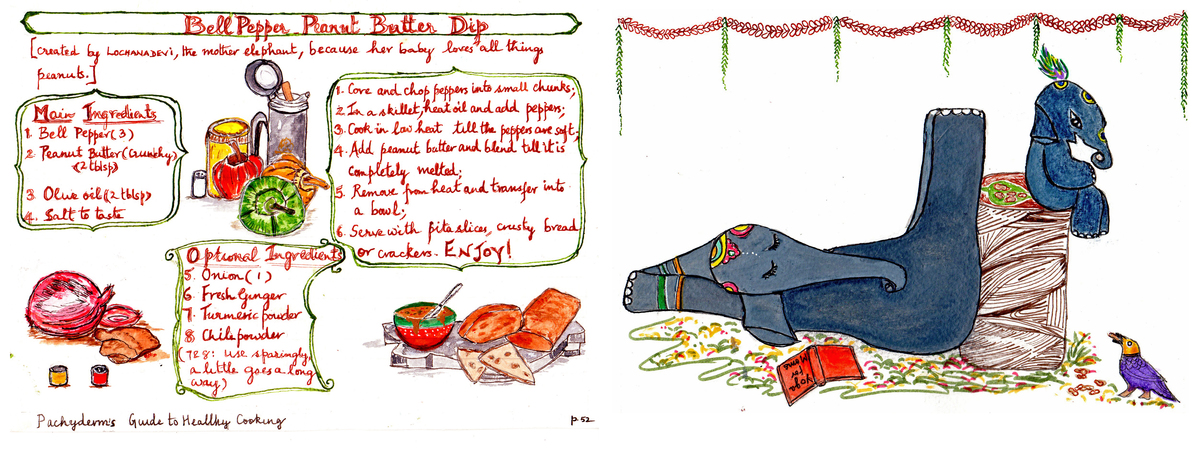 Lochanadevi's Bell Pepper Peanut Butter Dip by Indira Govindan