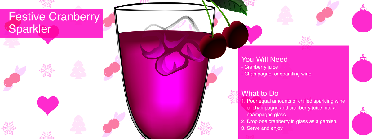 Festive Cranberry Sparkler by Sinéad Ní Laoire