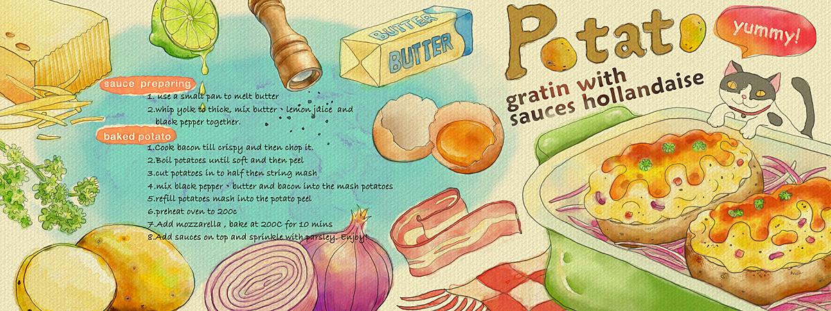 Potato Gratin with Sauces Hollandaise by lovelovinghome 戀戀家