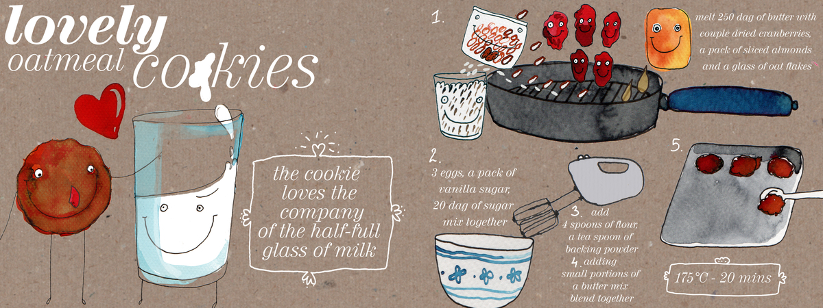 Lovely Oatmeal Cookies by Agata Kowalska