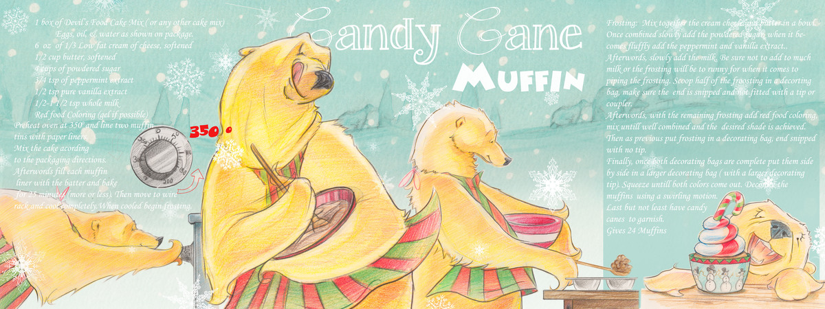 Candy Cane Muffins by Tamara Campeau