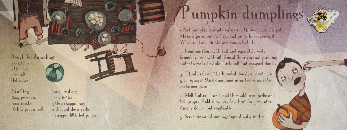 Pumpkin Dumplings by Paulina Wyrt