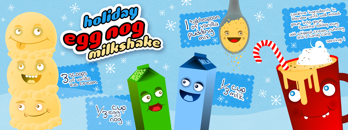 Holiday Egg Nog Milkshake by Chad Albers