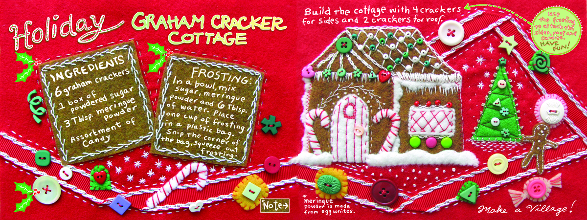 Holiday Graham Cracker Cottage by Sharon Mann