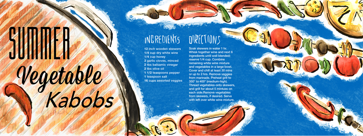 Summer Vegetable Kabobs by Rob Noland
