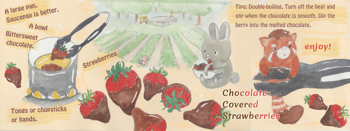 Chocolate Covered Strawberries by Ashley Yen