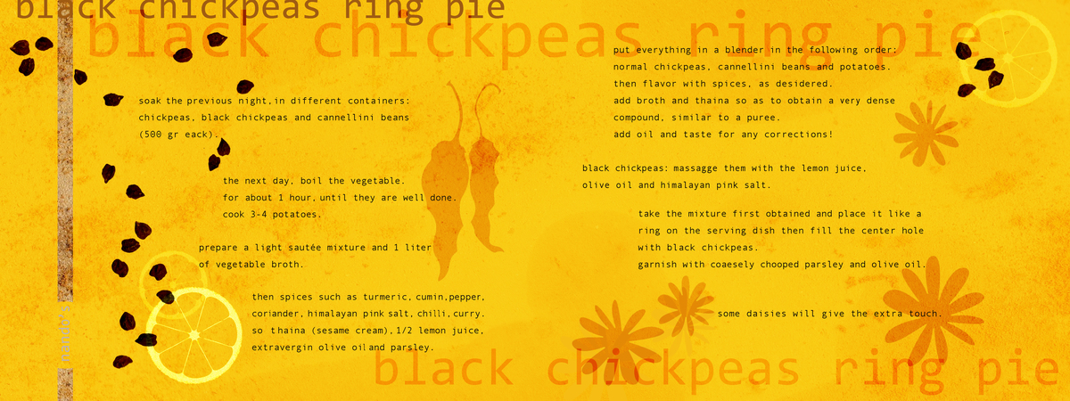 Nando's Black Chickpeas Ring Pie by laura desirée pozzi