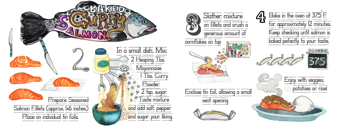 Baked Curry Salmon by Gel Jamlang