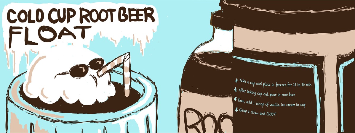 Cold Cup Root-beer Float by Lauren Smith