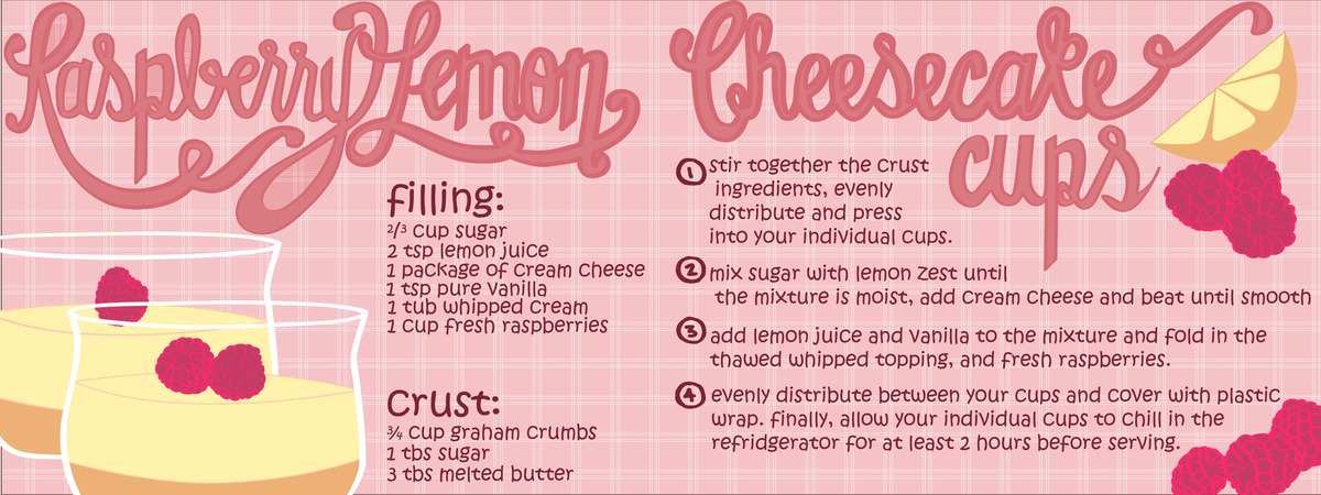 Raspberry Lemon Cheesecake Cups by Amber Phillips