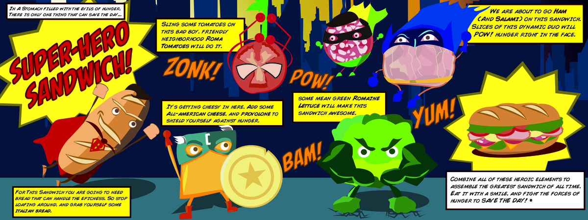 Super-Hero Sandwich! by Jeffrey Hughes
