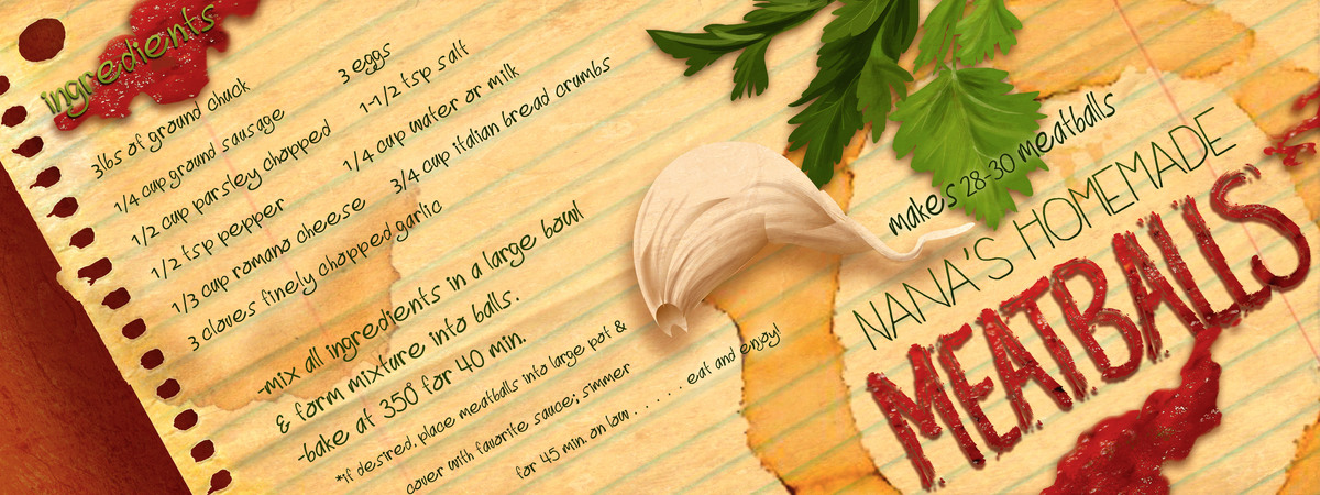Nana's Homemade Meatballs by Brianna Parrish