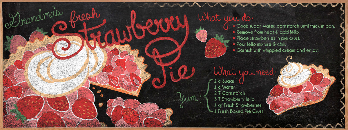 Grandma's Fresh Strawberry Pie by Katie Chandler