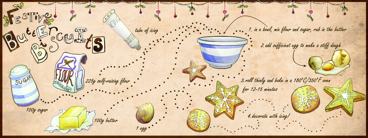 Festive Butter Biscuits by Natalie Smillie