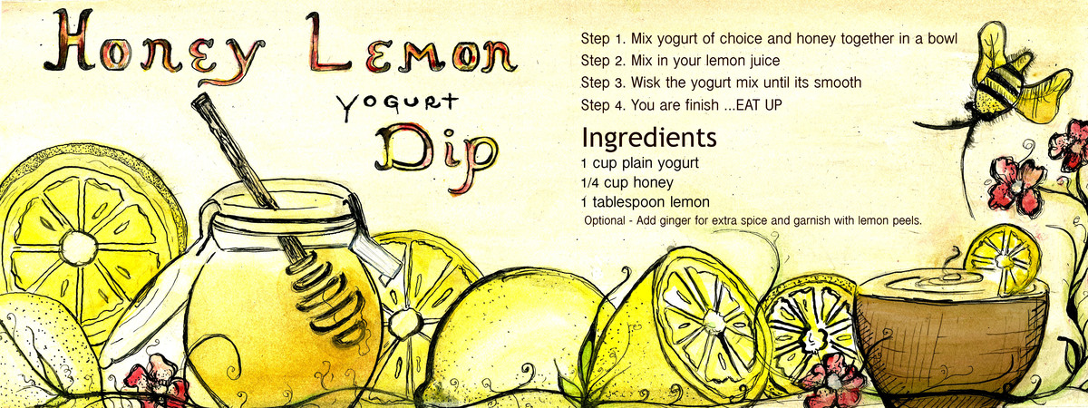 Honey Lemon Yogurt Dip by Christina Johnson
